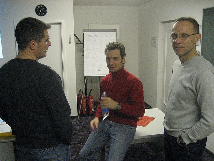 wartende Gruppe